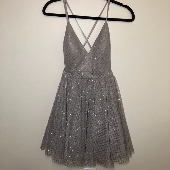 Dear Moon Dresses & Skirts - Dear Moon-Silver Glitter Dress Sz.0